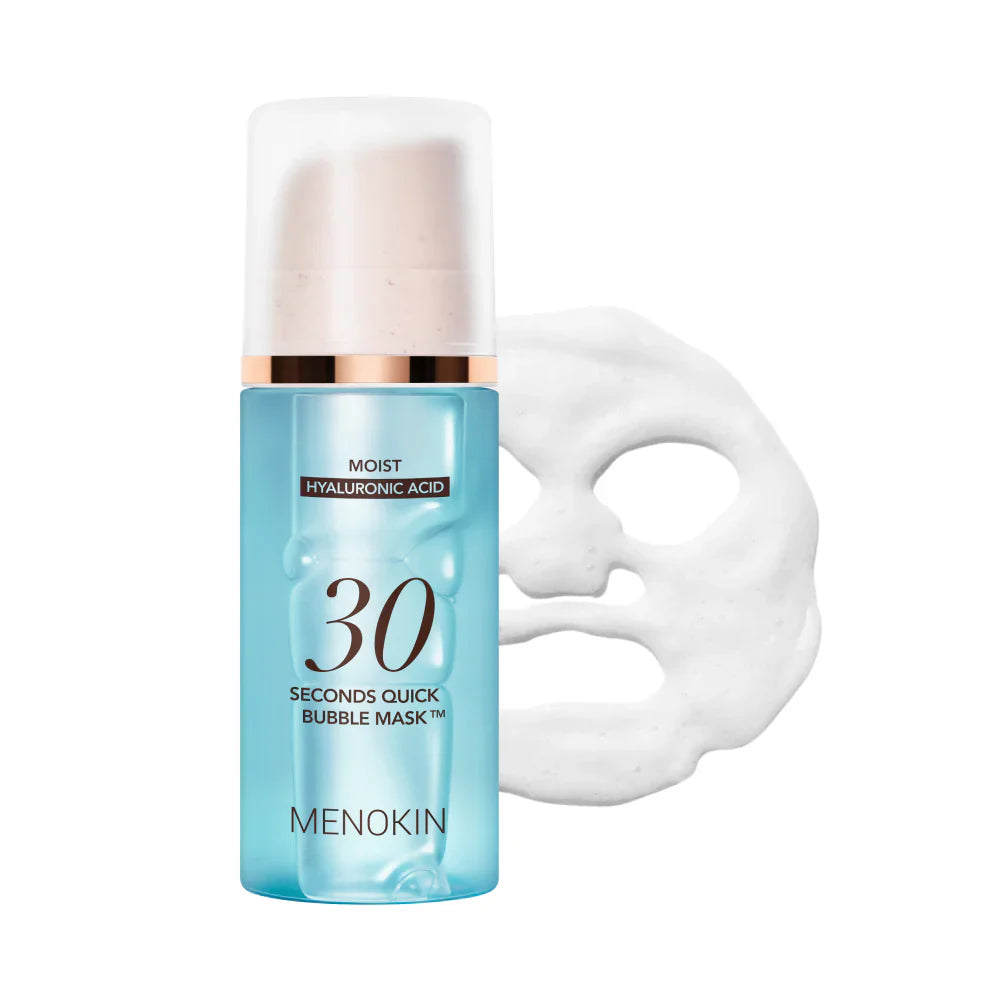 MENOKIN Moist Hyaluronic Acid 30 Seconds Quick Bubble Mask 95ml