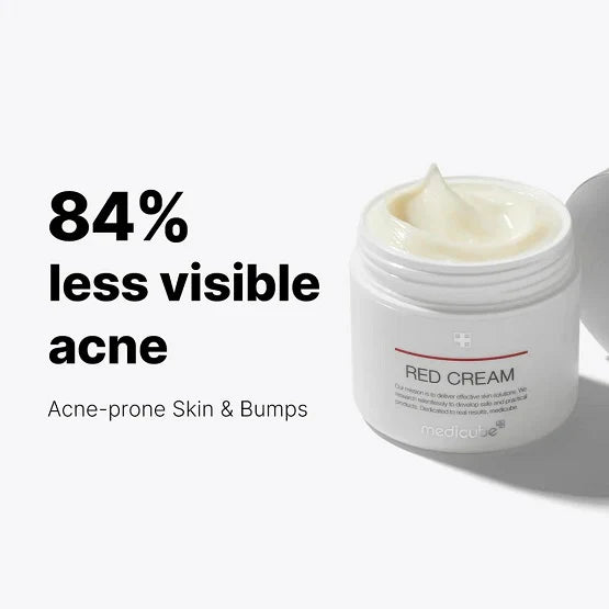 Buy Medicube Red Cream 50ml at Kobliss – Korean soothing cream for acne-prone, sensitive skin with Cica, Niacinamide and Tea Tree in Pakistan