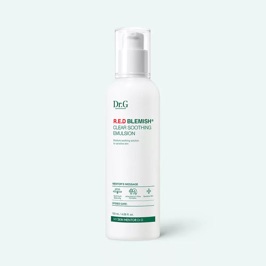 Dr.G R.E.D Blemish Clear Soothing Emulsion 120ml original Korean moisturizer for sensitive, acne-prone and redness-prone skin in Pakistan