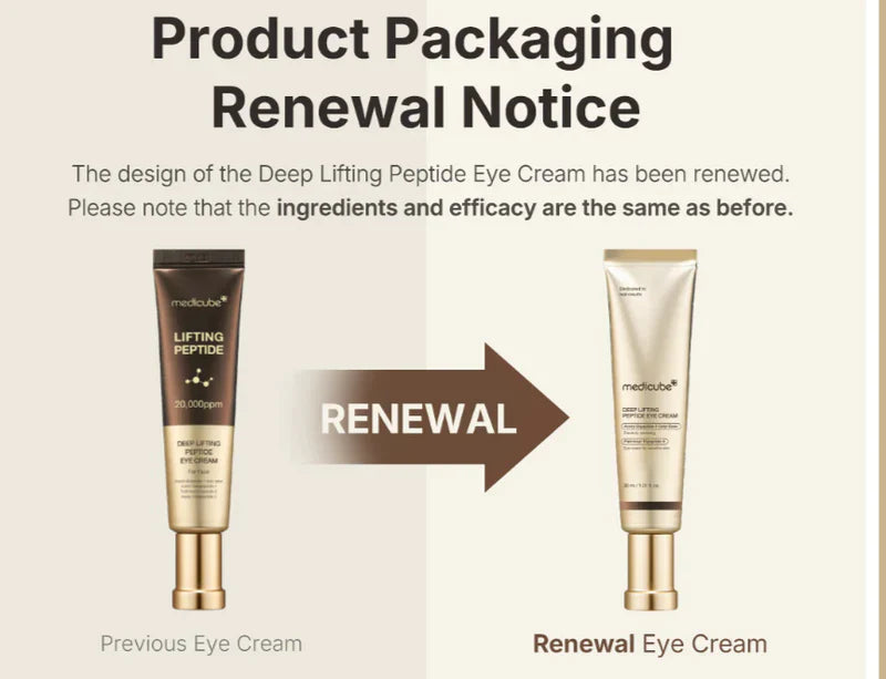 Medicube Deep Lifting Peptide Eye Cream 30ml