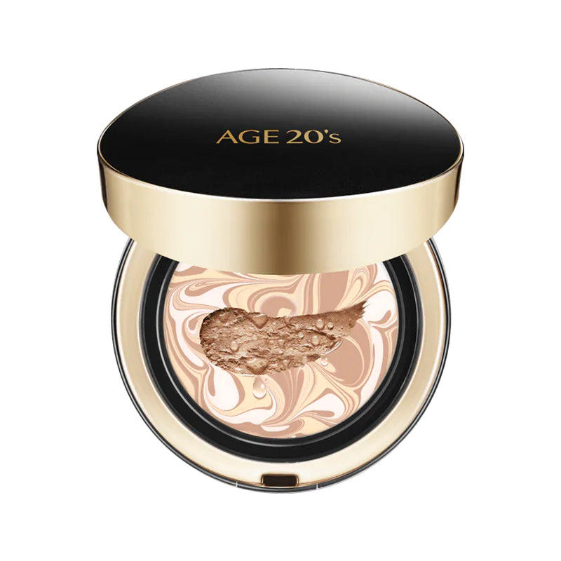 AGE 20's Signature Intense Cover Pact SPF 50+ PA+++ in 21 Light Beige provides full coverage with intense hydration, available in Pakistan.