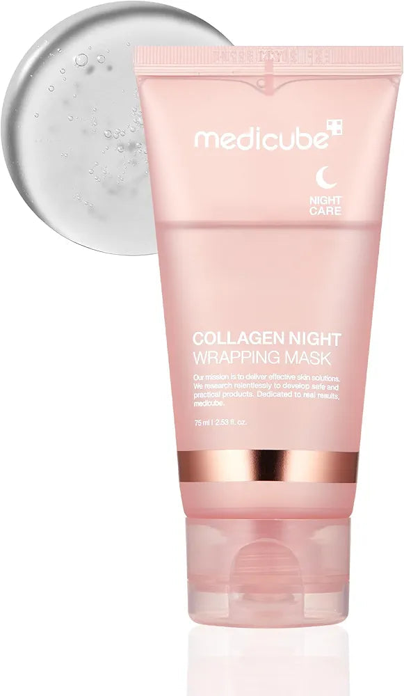 Medicube Collagen Night Wrapping Mask 75ml - Korean skincare for intense overnight hydration and anti-aging benefits in Pakistan