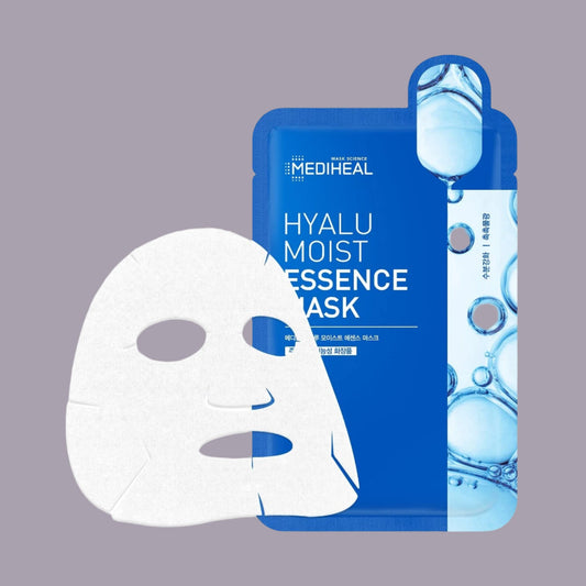 MEDIHEAL Hyalu Moist Essence Mask - Korean skincare hydrating mask with hyaluronic acid, available in Pakistan