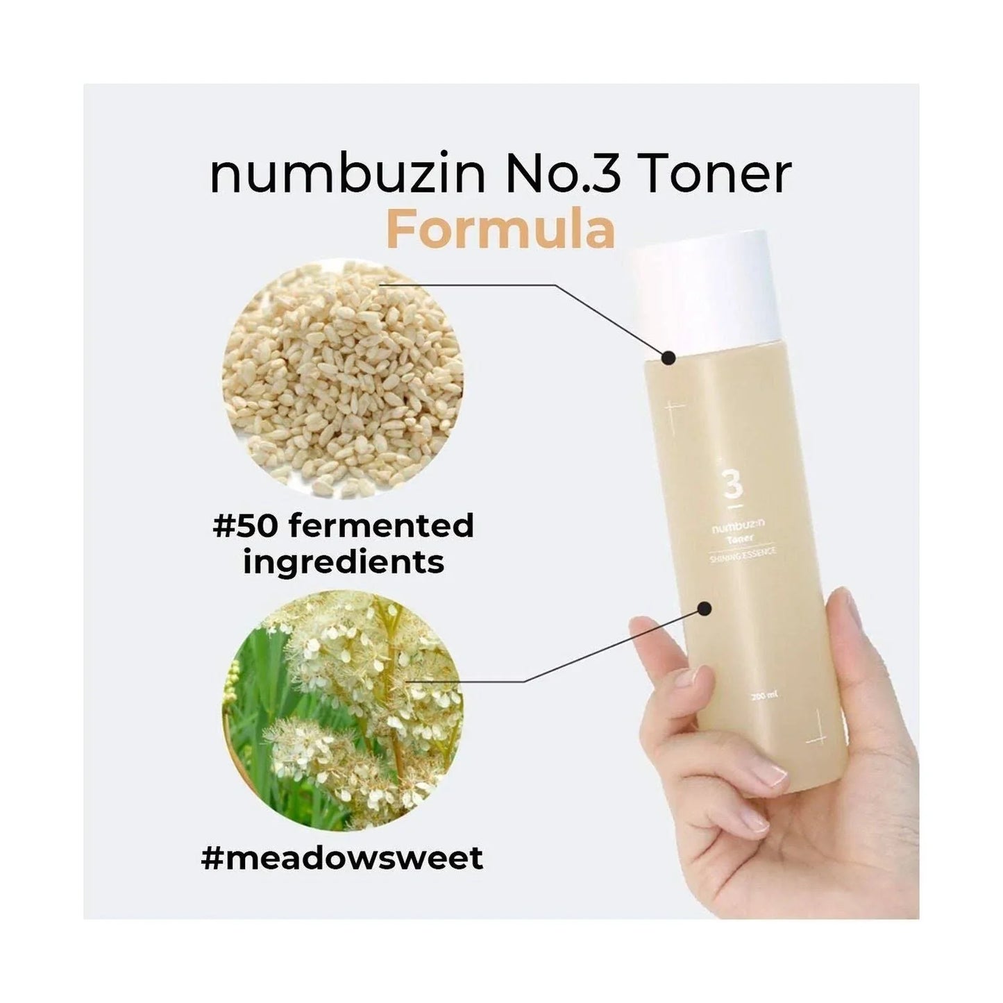 Numbuzin No.3 Super Glowing Essence Toner 200ml