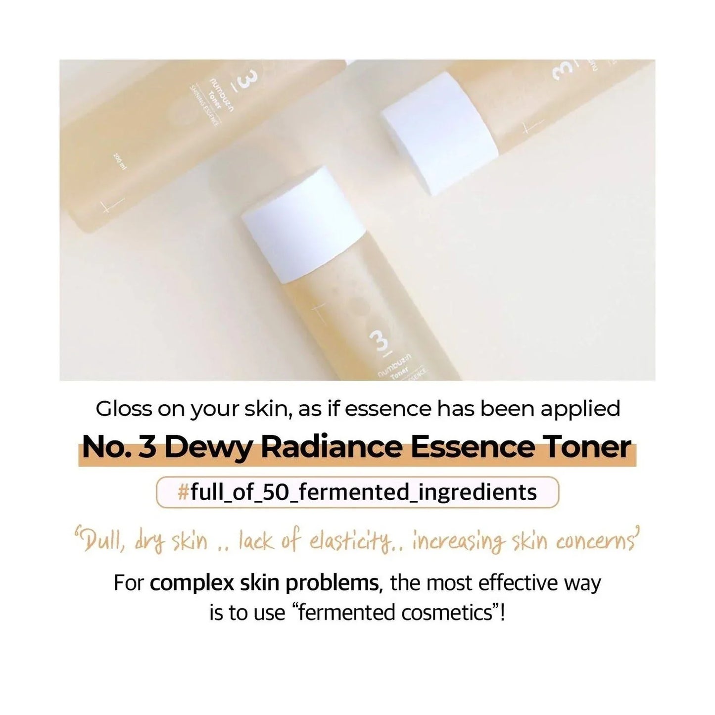 Numbuzin No.3 Super Glowing Essence Toner 200ml