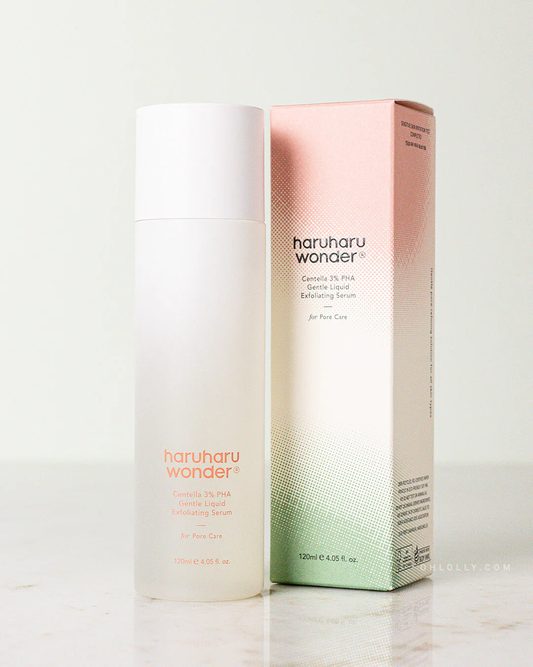 Buy Haruharu Wonder Centella 3% PHA Gentle Liquid Exfoliating Serum 120ml in Pakistan – Mild exfoliant for smoother and brighter skin – Korean skincare available at Kobliss.pk