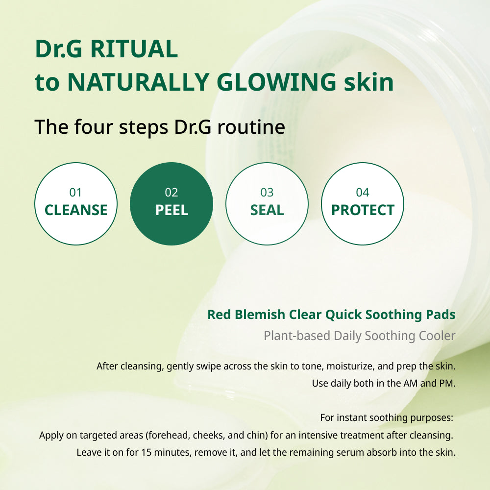 Dr.G - Red Blemish Clear Quick Soothing Pads (70EA)