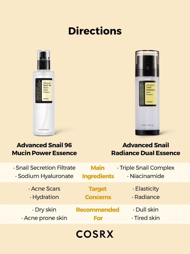 COSRX - Advanced Snail Radiance Dual Essence 80ml