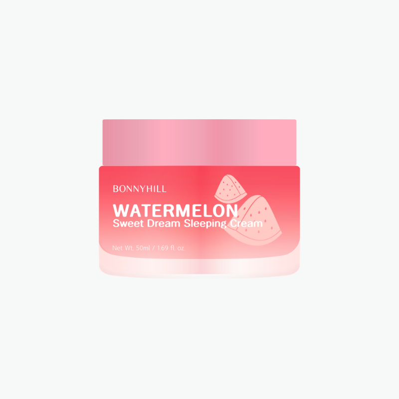 "BONNYHILL Watermelon Sweet Sleeping Cream 50ml – Overnight hydrating mask with Watermelon, Niacinamide & Hyaluronic Acid | Kobliss Pakistan"
