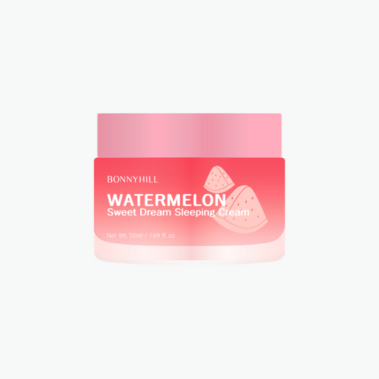 "BONNYHILL Watermelon Sweet Sleeping Cream 50ml – Overnight hydrating mask with Watermelon, Niacinamide & Hyaluronic Acid | Kobliss Pakistan"