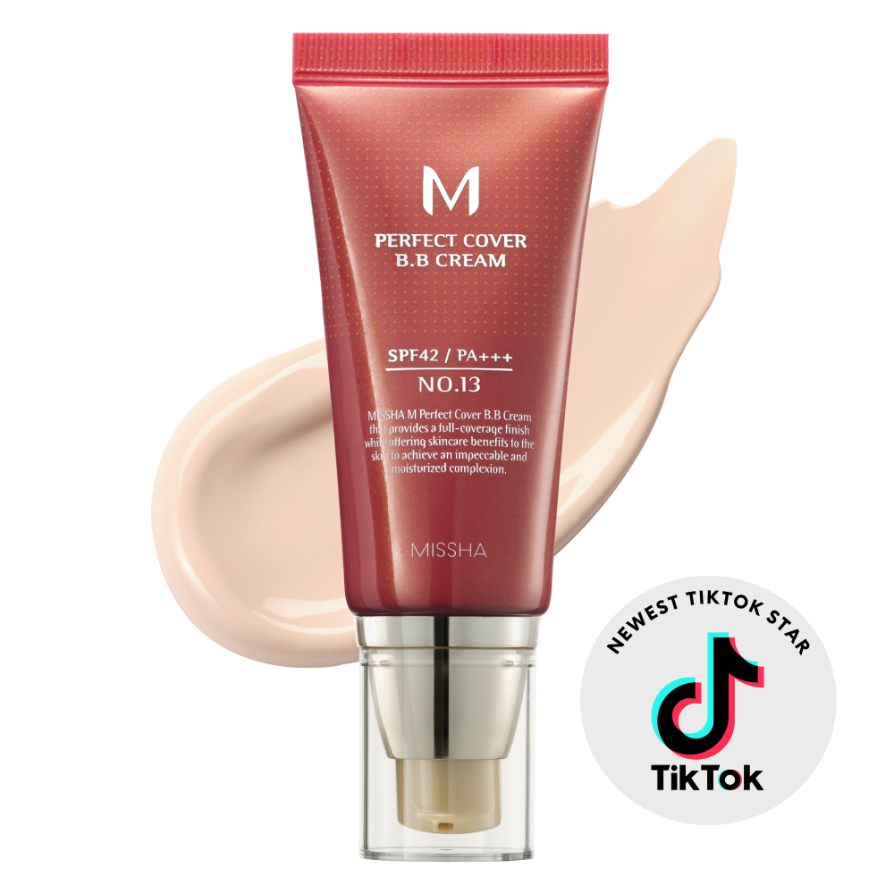 MISSHA M Perfect Cover BB Cream SPF 42 PA+++ 50ml in Color 13 - Korean skincare, high coverage, brightening, and moisturizing cream suitable for all skin types in Pakistan