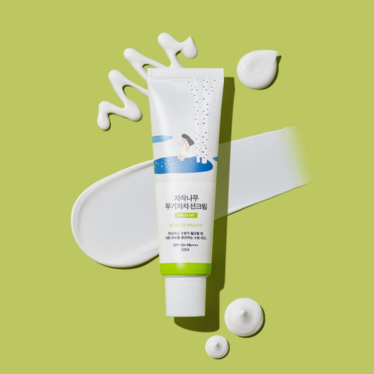 Round Lab Birch Moisturizing Mild-Up Sunscreen SPF50+, PA++++ 50ml - Lightweight, Hydrating Sunscreen for All Skin Types - Available in Pakistan.