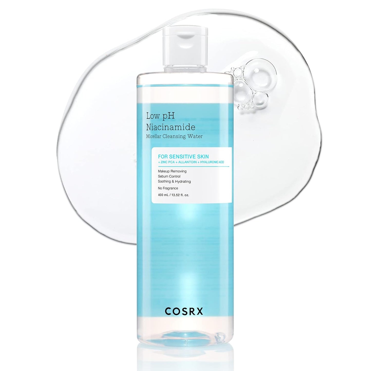 "COSRX Low pH Niacinamide Micellar Cleansing Water 400ml price in Pakistan – Korean cleansing water – Kobliss"