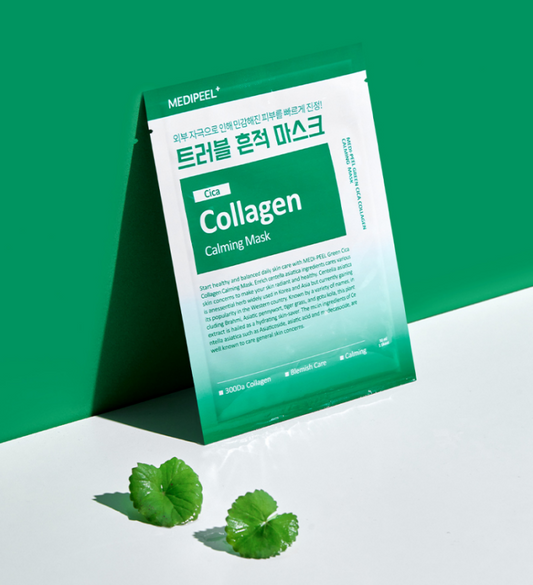 Medi-Peel Cica Collagen Calming Mask Sheet for sensitive skin, soothing and firming face mask with Cica and Collagen, available in Pakistan.