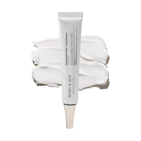 "Mary & May Tranexamic Acid + Glutathione Eye Cream 30g – Brightening Korean Eye Cream for Dark Circles and Pigmentation in Pakistan"