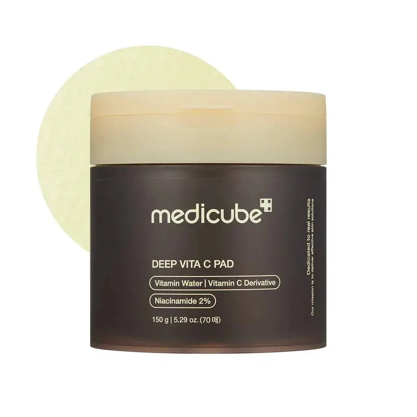 Medicube Deep Vita C Facial Pads 70 Pads – Brightening Vitamin C toner pads for glowing skin in Pakistan