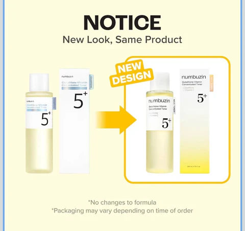 numbuzin No.5 Glutathione Vitamin Boosting Essential Toner 200ml