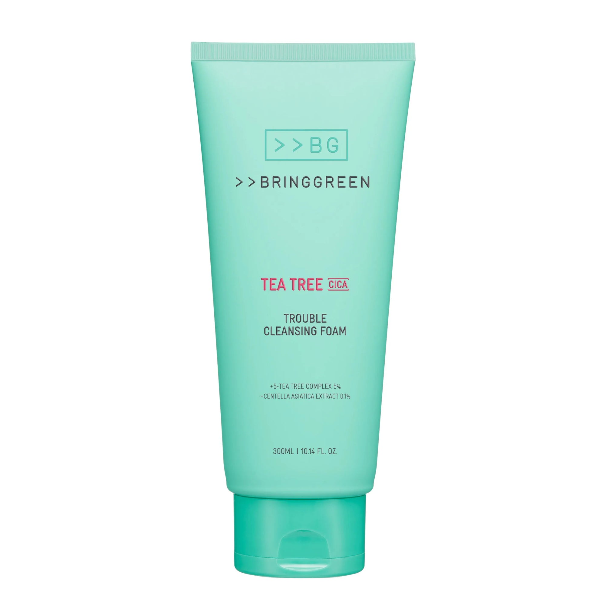 BRING GREEN Tea Tree Cica Trouble Cleansing Foam – Korean cleanser for acne and oily skin in Pakistan