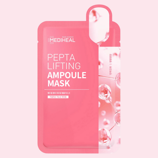 MEDIHEAL Pepta Lifting Ampoule Mask - Korean anti-aging sheet mask with peptides available in Pakistan.