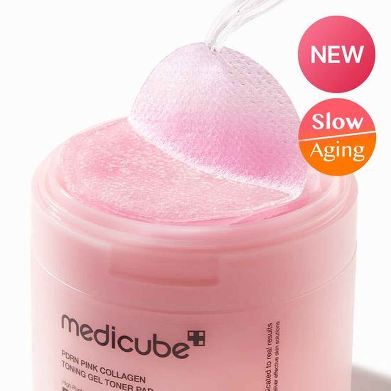 MEDICUBE PDRN Pink Collagen Toning Gel Toner Pad 120mL 70 Sheets