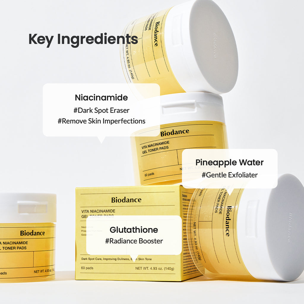 Biodance Vita Niacinamide Gel Toner Pads