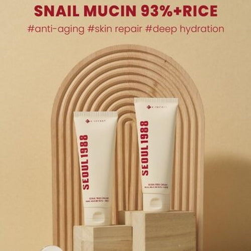 KSECRET SEOUL 1988 Cream : Snail Mucin 93% + Rice 100ml