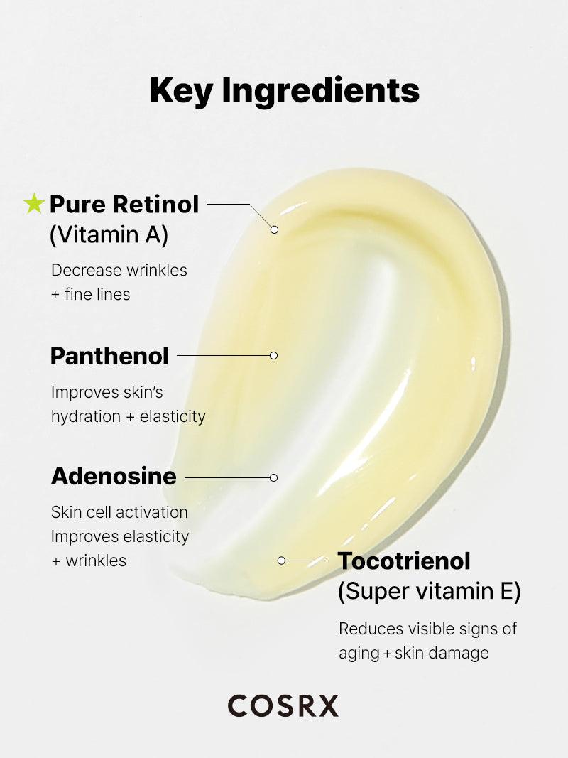 Cosrx – The Retinol 0.1 Super Vitamin E +Panthenol Cream 20ml