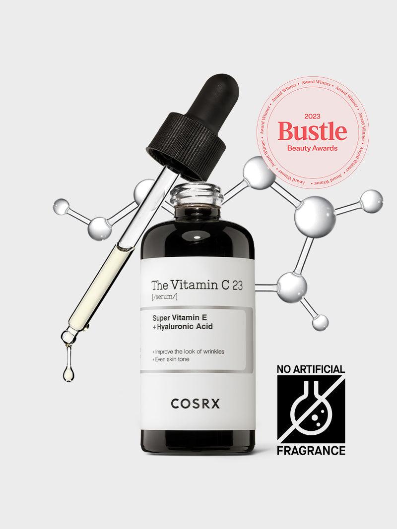 COSRX The Vitamin C23 Super Vitamin E + Hyaluronic Acid 20ml - Korean brightening and hydrating serum, suitable for all skin types, available in Pakistan.