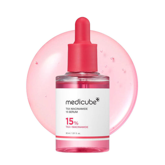 "Medicube TXA Niacinamide 15 Serum 30ml – Brightening serum with Niacinamide and Tranexamic Acid for dark spots & pigmentation | Kobliss Pakistan"